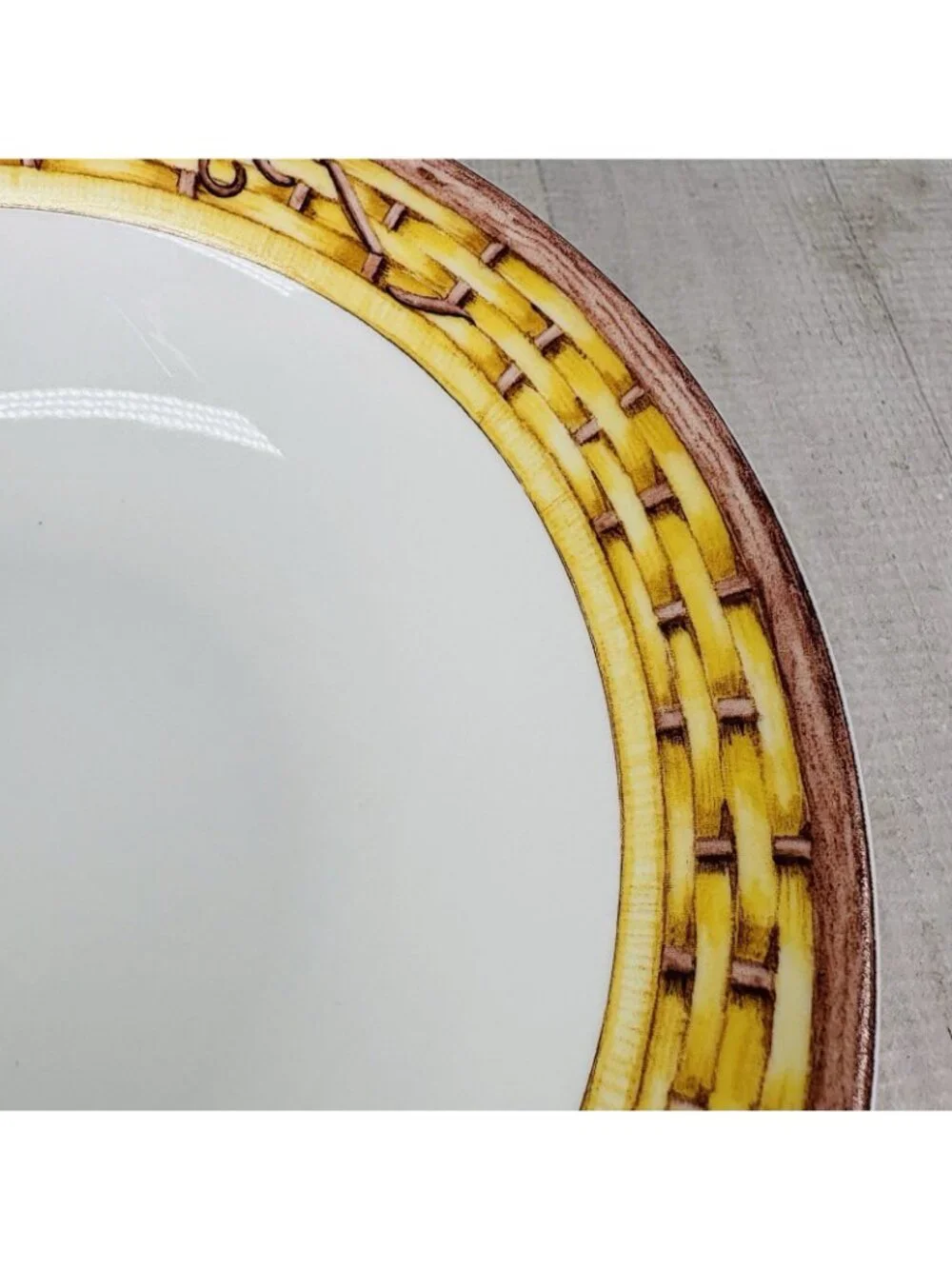 American Atelier MONKEY 5029 Jungle Bamboo Rim Porcelain 9